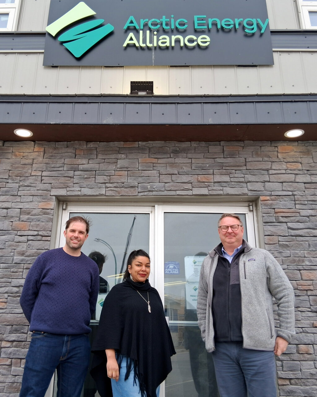 New staff members Patrick, Deniele and Zabey.
